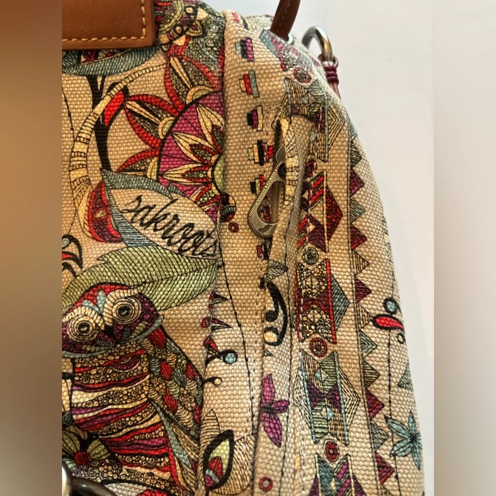Sakroots Owl & Floral Print Backpack